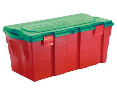 Baúl 100 litros rojo/verde Wenco.