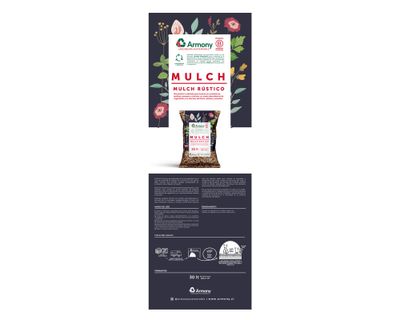 Imagen 2 del producto Mulch rústico 30 litros rojo Armony.