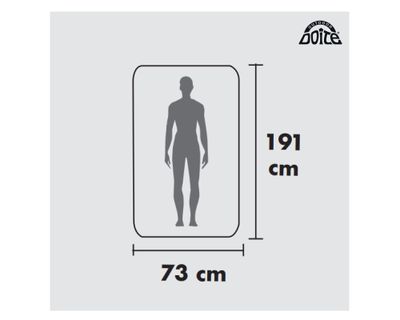 Imagen 2 del producto Colchón inflable 1 plaza Alicante azul Doite
