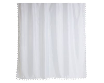 Cortina baño 180x180 cm Borlas Cotidiana