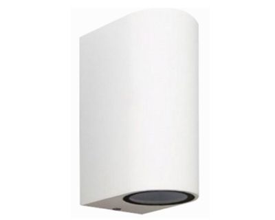 Aplique exterior 1L GU10 blanco Megabright