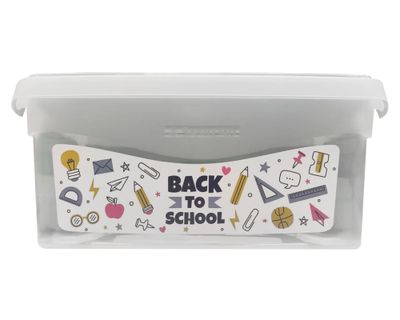 Caja organizadora 6 litros rosado claro San Remo