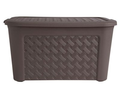 Caja organizadora 50 litros café Innovaplast