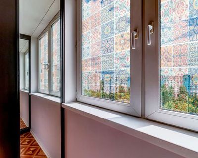 Imagen 2 del producto Vinilo adhesivo 15x15 cm Nairobi transparente evaporado 12 unidades