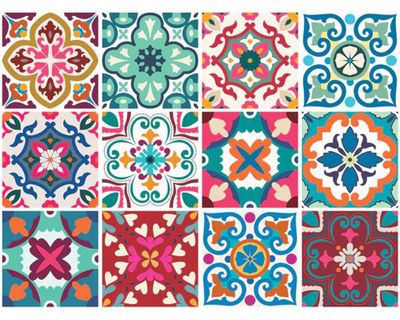 Imagen 1 del producto Vinilo adhesivo 15x15 cm Florencia 12 unidades