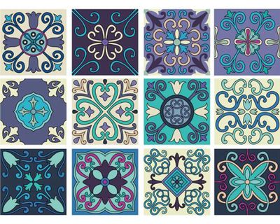 Vinilo adhesivo 15x15 cm Bakú 12 unidades