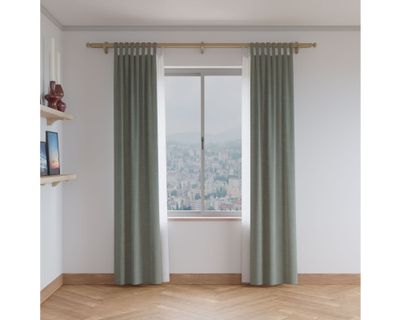 Imagen 2 del producto Barra para cortina doble 22/35 mm madera 160 cm natural