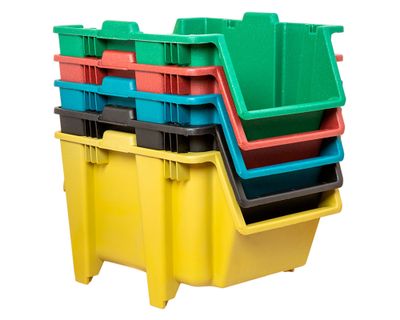Imagen 2 del producto Contenedores reciclaje 5 unidades Rehecho