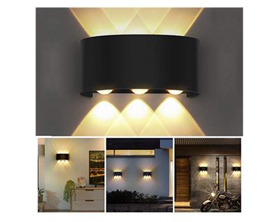 Imagen 2 del producto Aplique LED 6L luz cálida negro Pro-Lighting