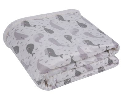 Imagen 2 del producto Manta 125x150 cm Sherpa Kids Whale