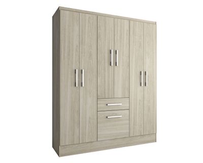 Imagen 2 del producto Clóset 6 puertas 1 cajón 1 zapatero Cream 177x138x40 cm