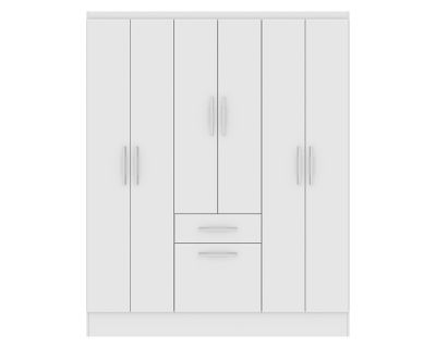 Clóset 6 puertas 1 cajón 1 zapatero blanco 3.0