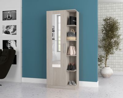 Imagen 2 del producto Zapatera Boss crema 1 puerta 5 repisas