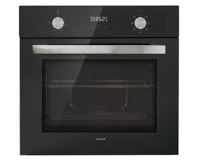 Horno eléctrico empotrable 56 litros negro Groner