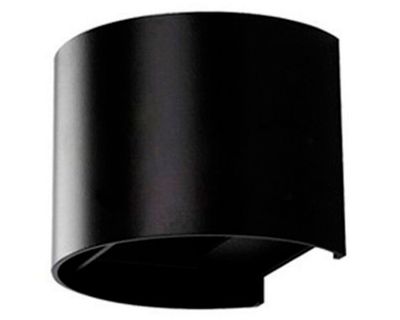 Aplique LED 6W luz cálida GRCU 2x3W negro