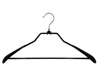 Imagen 1 del producto Colgador antideslizante 42 cm acero y plástico negro