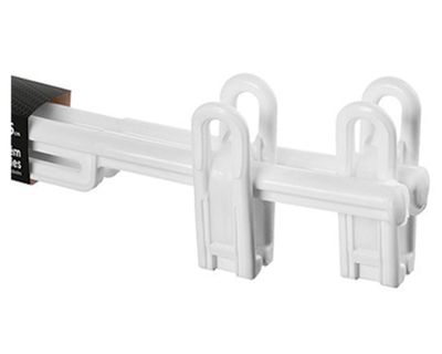 Imagen 2 del producto Percha mobiliflex con presillas blanco 2 unidades