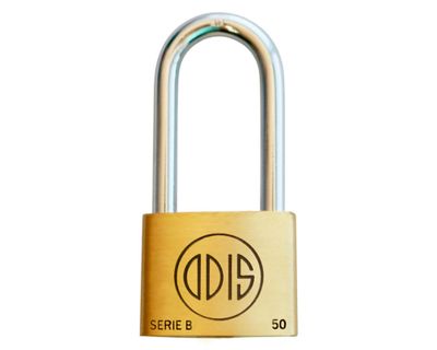 Candado interior bronce extruido gancho largo 50 mm Línea B