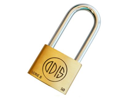 Imagen 2 del producto Candado interior bronce extruido gancho largo 50 mm Línea B