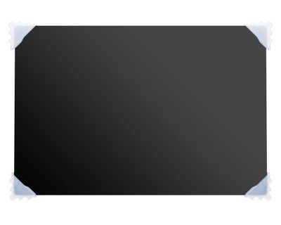 Pizarra vidrio 30x45 cm Deluxe negro