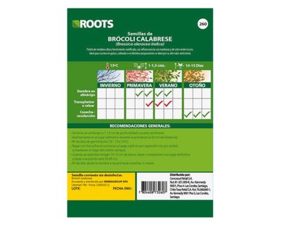 Imagen 2 del producto Semilla de verdura Brocoli 3 g Roots