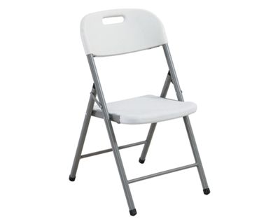 Silla plegable con asa JH-Y57 blanco