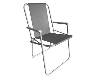 Silla plegable metálica Milos gris