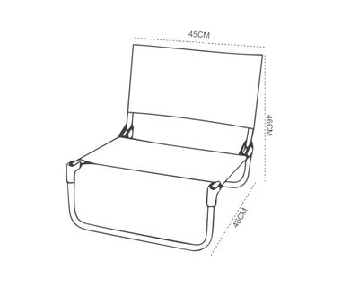 Imagen 2 del producto Silla arena azul