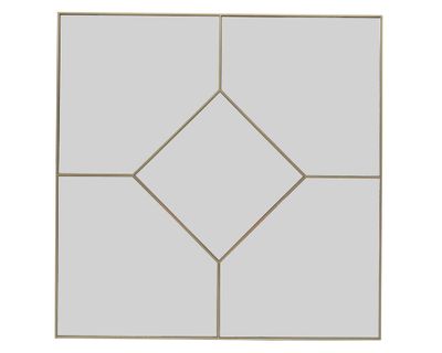 Espejo decorativo D1 marco dorado 39.4x39.4 cm