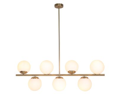 Lámpara colgar 7L E27 vidrio