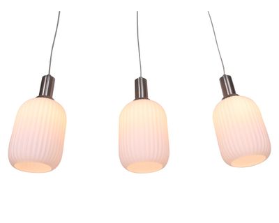 Imagen 2 del producto Lámpara colgar 3L E27 acero/vidrio