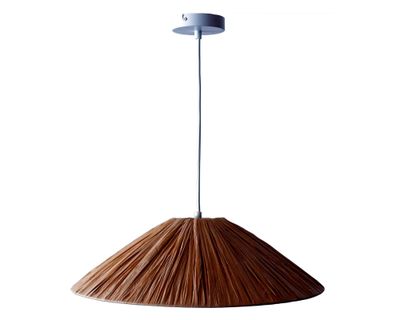 Lámpara colgar 1L E27 rafia