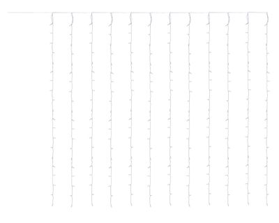 Cortina solar exterior 240LED luz cálida