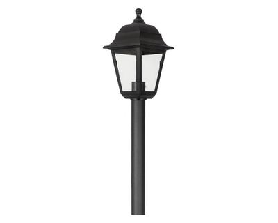 Imagen 2 del producto Farol pie 4 caras 60W E27 1L negro