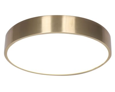 Plafón LED redondo dorado 30 cm