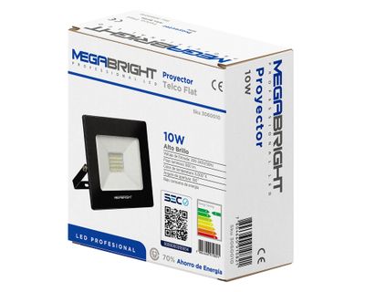 Imagen 2 del producto Proyector led 10W luz cálida negro