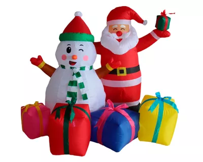 Inflable 150x90x130 cm Santa regalos