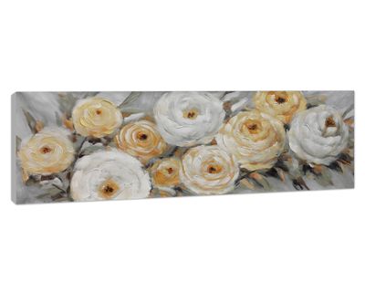 Imagen 2 del producto Cuadro oleo 40x120 cm flores