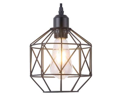 Imagen 2 del producto Lámpara colgar 1L E27 Vintage octágono