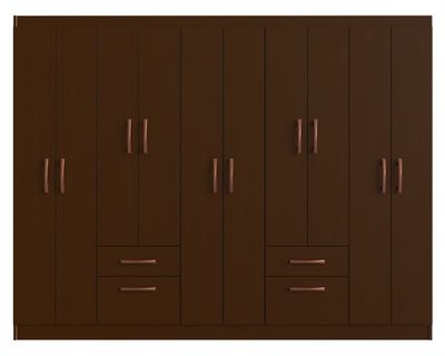 Clóset 10 puertas 2 cajones 2 zapateros 22810 tabaco
