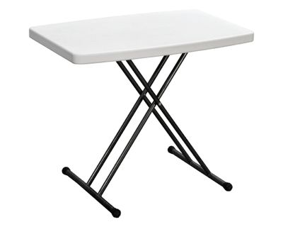 Mesa altura ajustable blanca