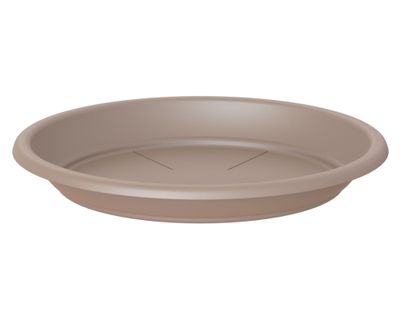 Plato 22 cm plástico Capri taupe