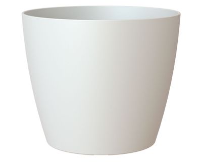 Maceta 30 cm San remo liso blanco