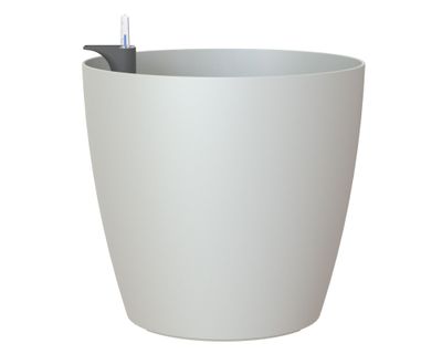 Maceta autorregante 36 cm San Remo gris claro