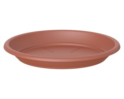 Plato plástico 22 cm Capri terracota