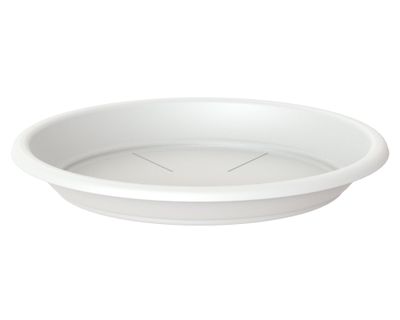Plato plástico 30 cm Capri blanco