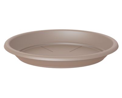 Plato plástico Capri taupe