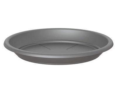 Plato plástico antracita Capri