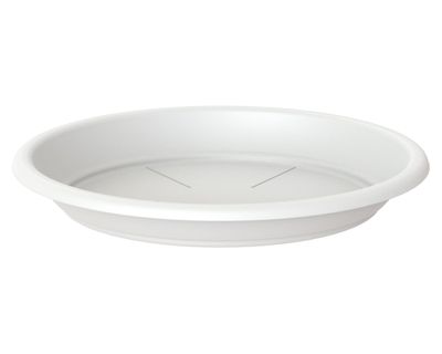 Plato plástico 40 cm Capri blanco