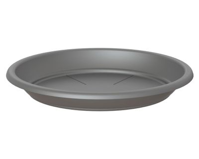 Plato plástico 40 cm Capri antracita